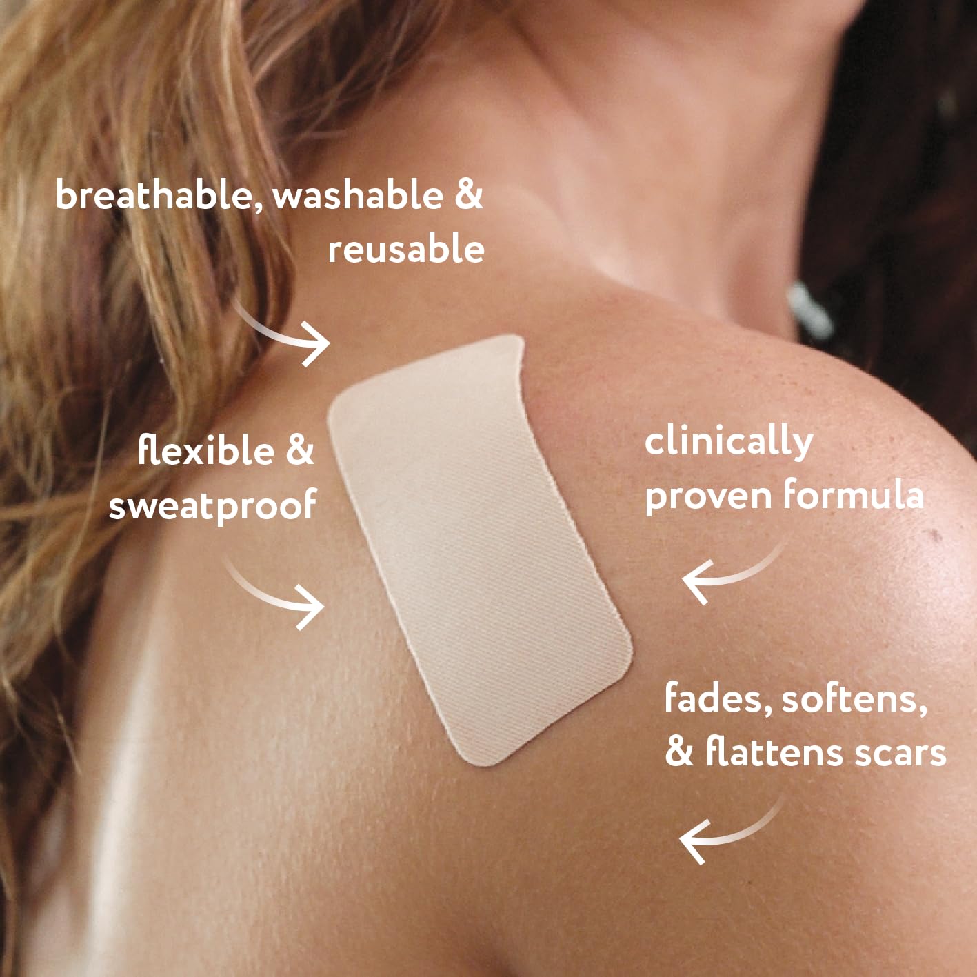 ScarAway Advanced Silicone Scar Sheets – Medical-Grade, Reusable 1.5 x 3 in Tan (8 Sheets)