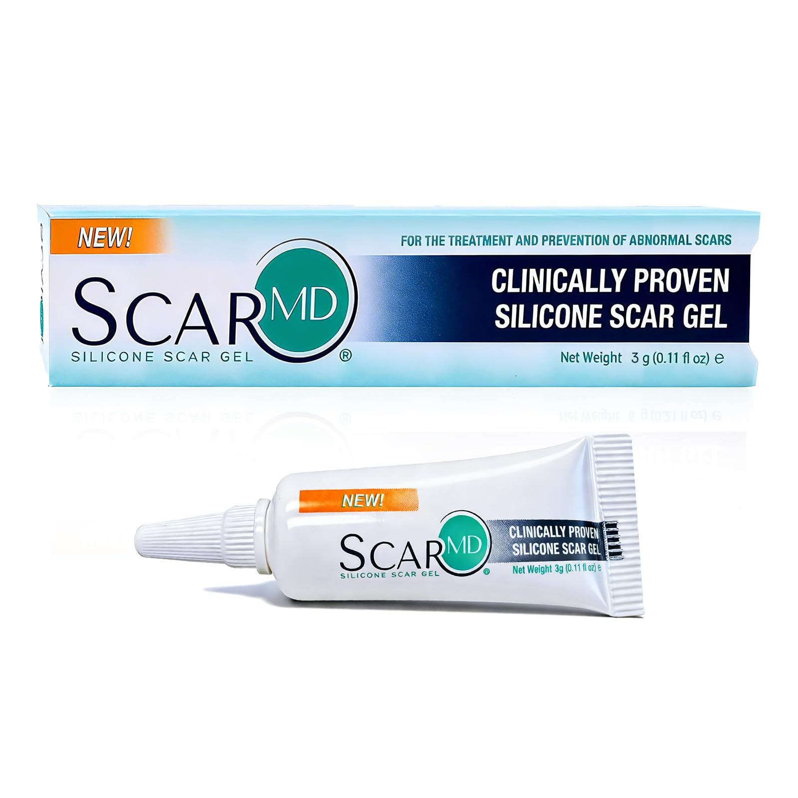 ScarMD Silicone Scar Gel – Roll-On Scar Cream for Surgical, Acne & Keloid Scars