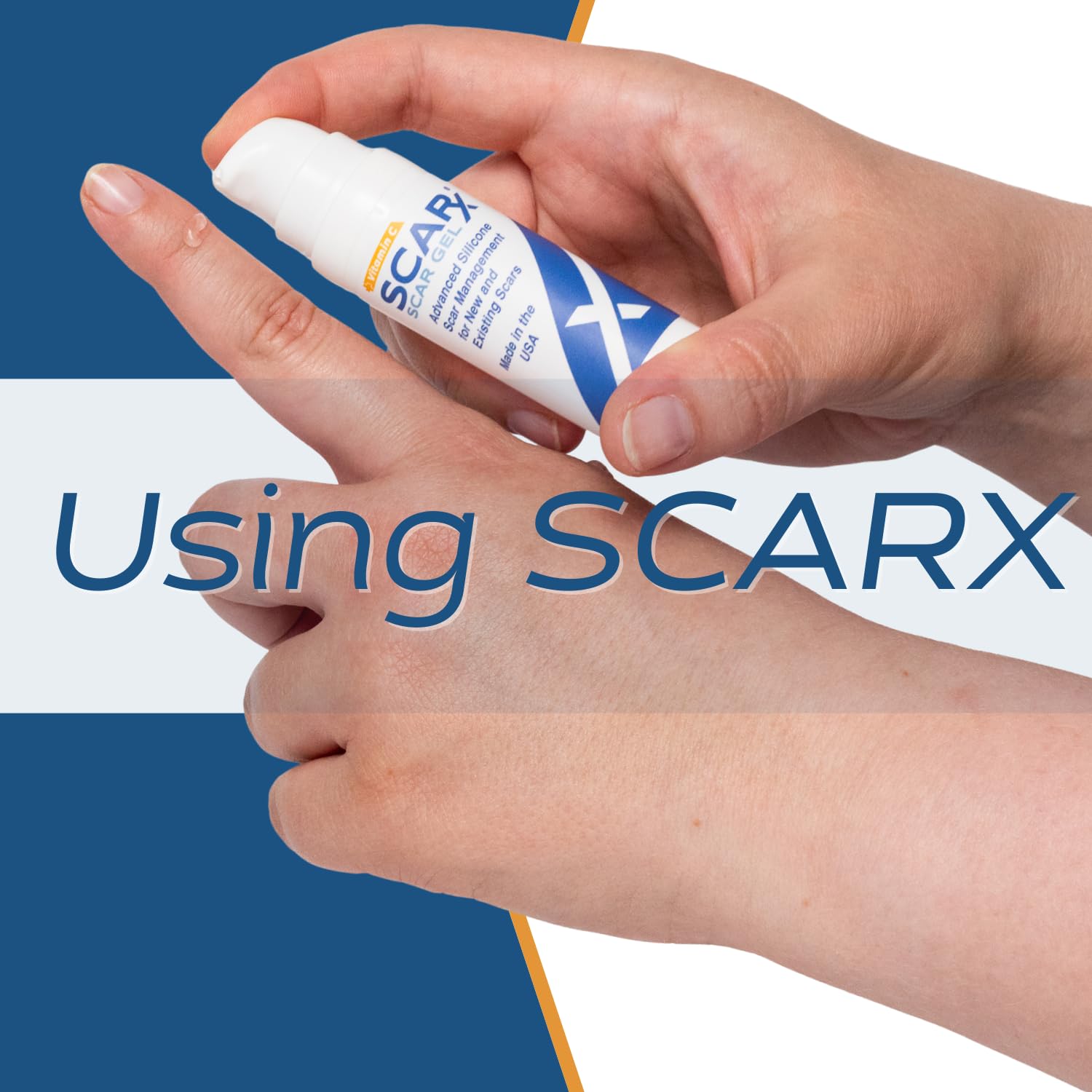 Scarx Silicone Scar Gel with Vitamin C – Fade Scars & Support Healing (0.5oz)