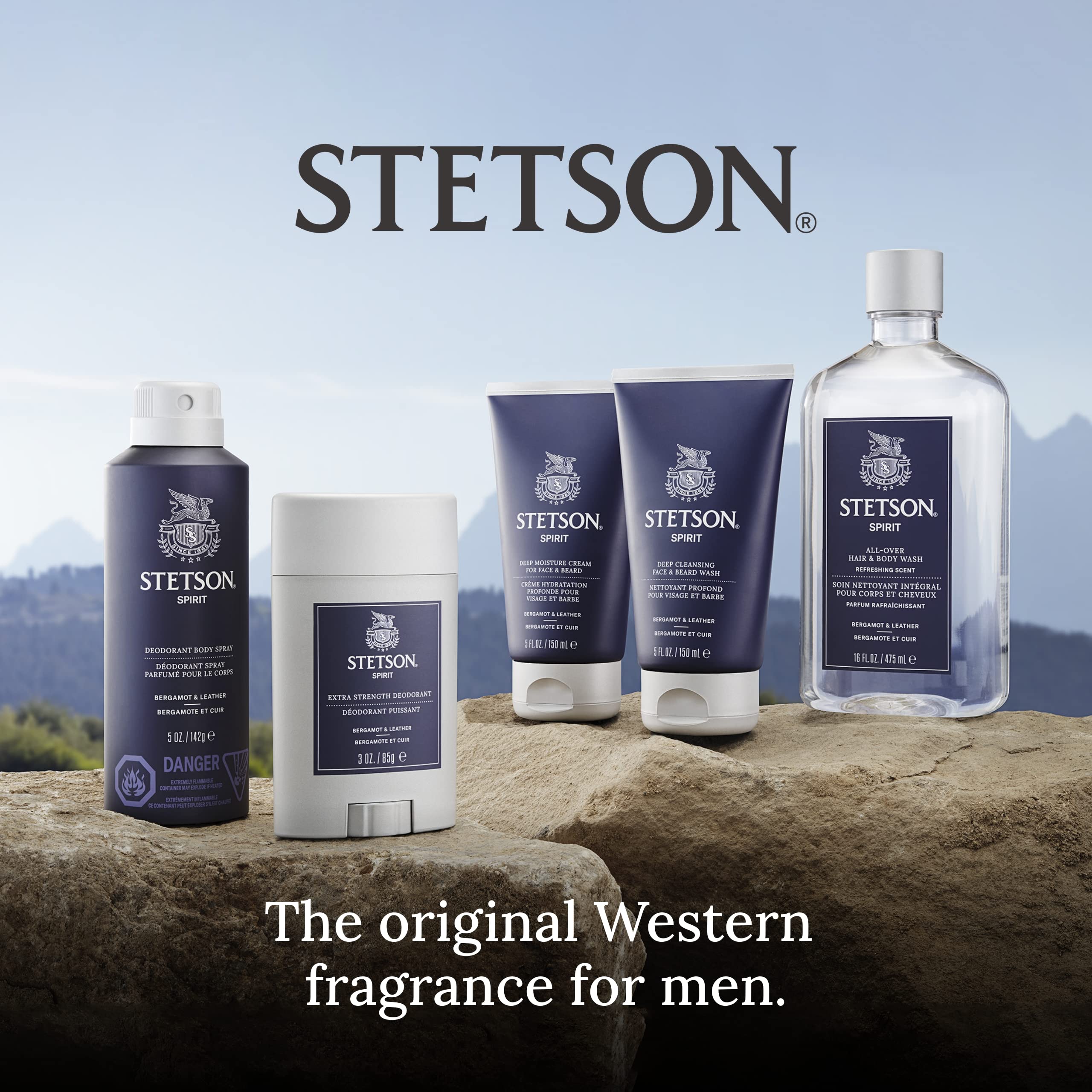 STETSON Extra Strength Gel Deodorant – Spirit Scent, 3 oz (3-Pack) | SCENT BEAUTY