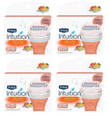 Schick Intuition Sweet Citrus Razor Refills — Lather & Shave In One Step, 12 Cartridges
