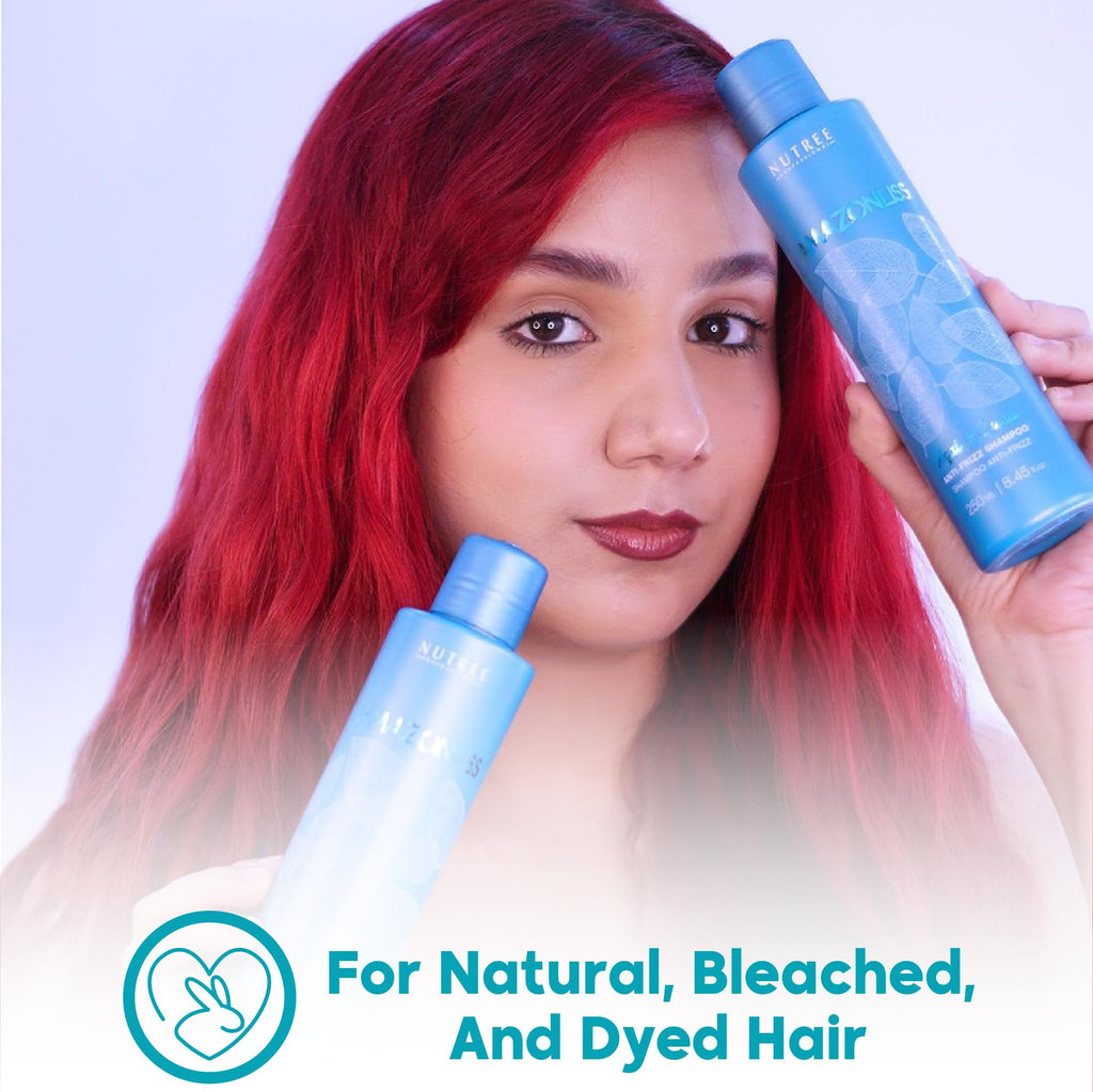 Scotch-Brite Amazonliss Anti-Frizz Keratin Treatment Set — Smooth, Soft, Shiny Hair (Shampoo & Conditioner, 8.45 fl oz)