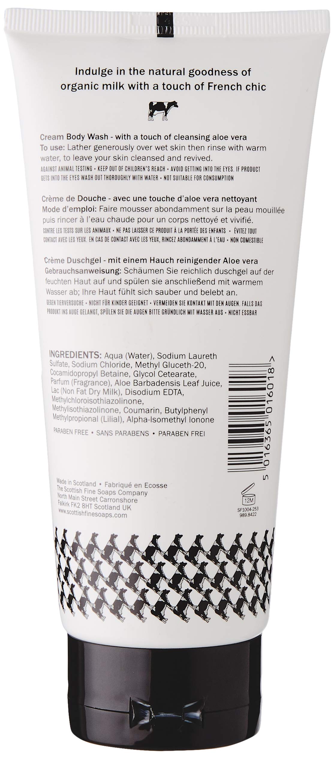 Au Lait Cream Body Wash 200 ml | Scottish Fine Soaps