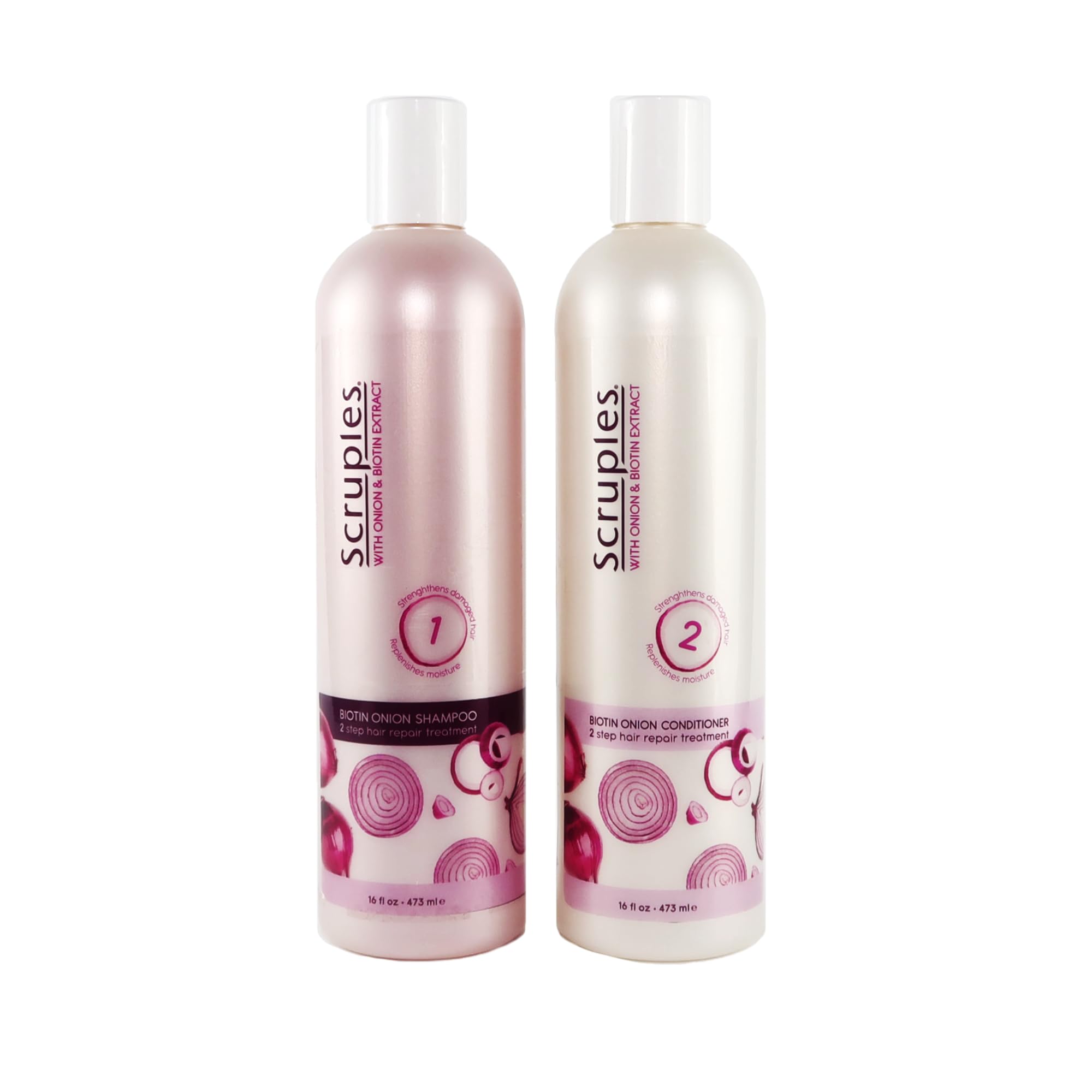 Scruples Biotin Onion Shampoo & Conditioner Bundle – Hair Growth and Hydration for Women