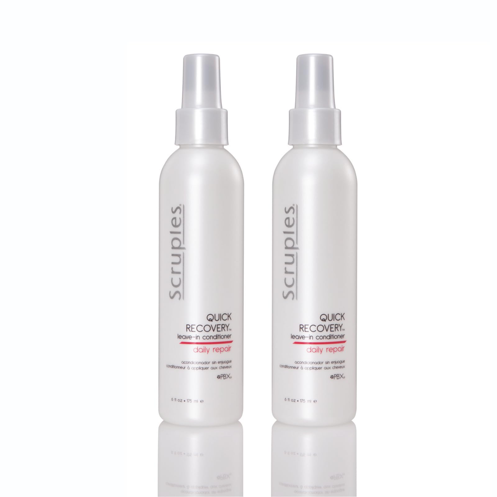Scruples Quick Recovery Leave In Conditioner – Detangling Spray & Heat Protectant | 6 oz (Pack of 2)