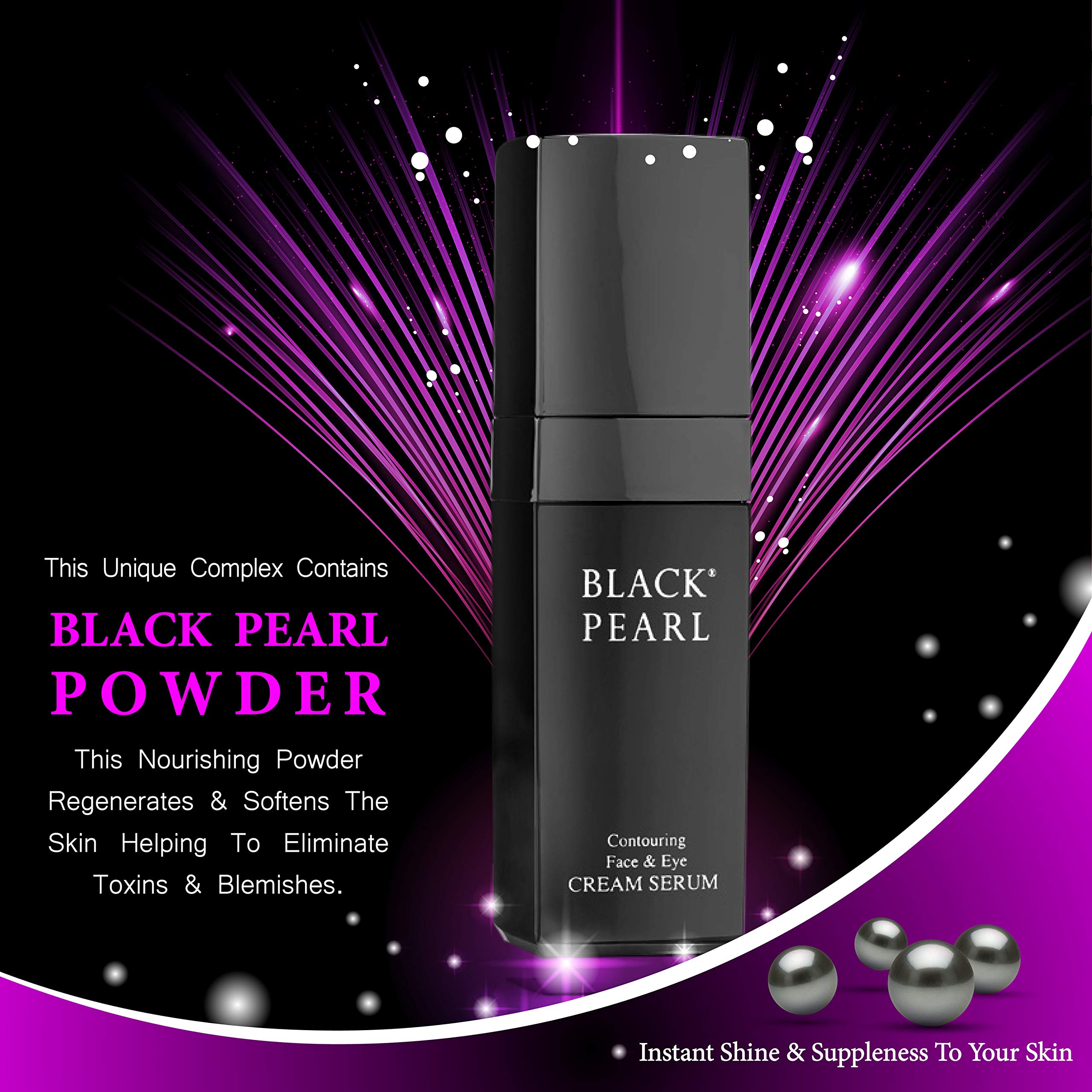 Sea of Spa Black Pearl Face & Eye Serum - 1 oz | Pearl Powder, Seaweed & Dead Sea Minerals