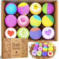 SeasonBliss Bath Bombs 12-Pack – Handmade Shea Butter Bombs for Relaxing Baths