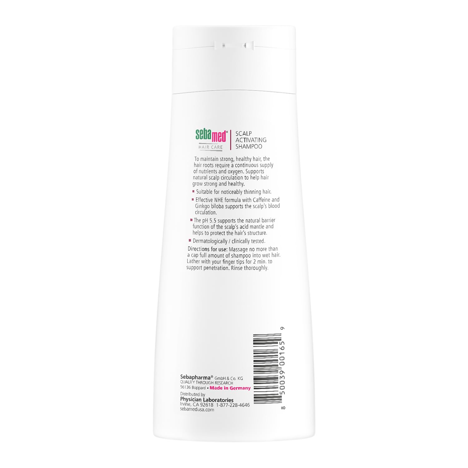 Sebamed Scalp Activating Shampoo for Thinning Hair – Supports Natural Growth | Paraben-Free | Pack of 2 (200 ml each)