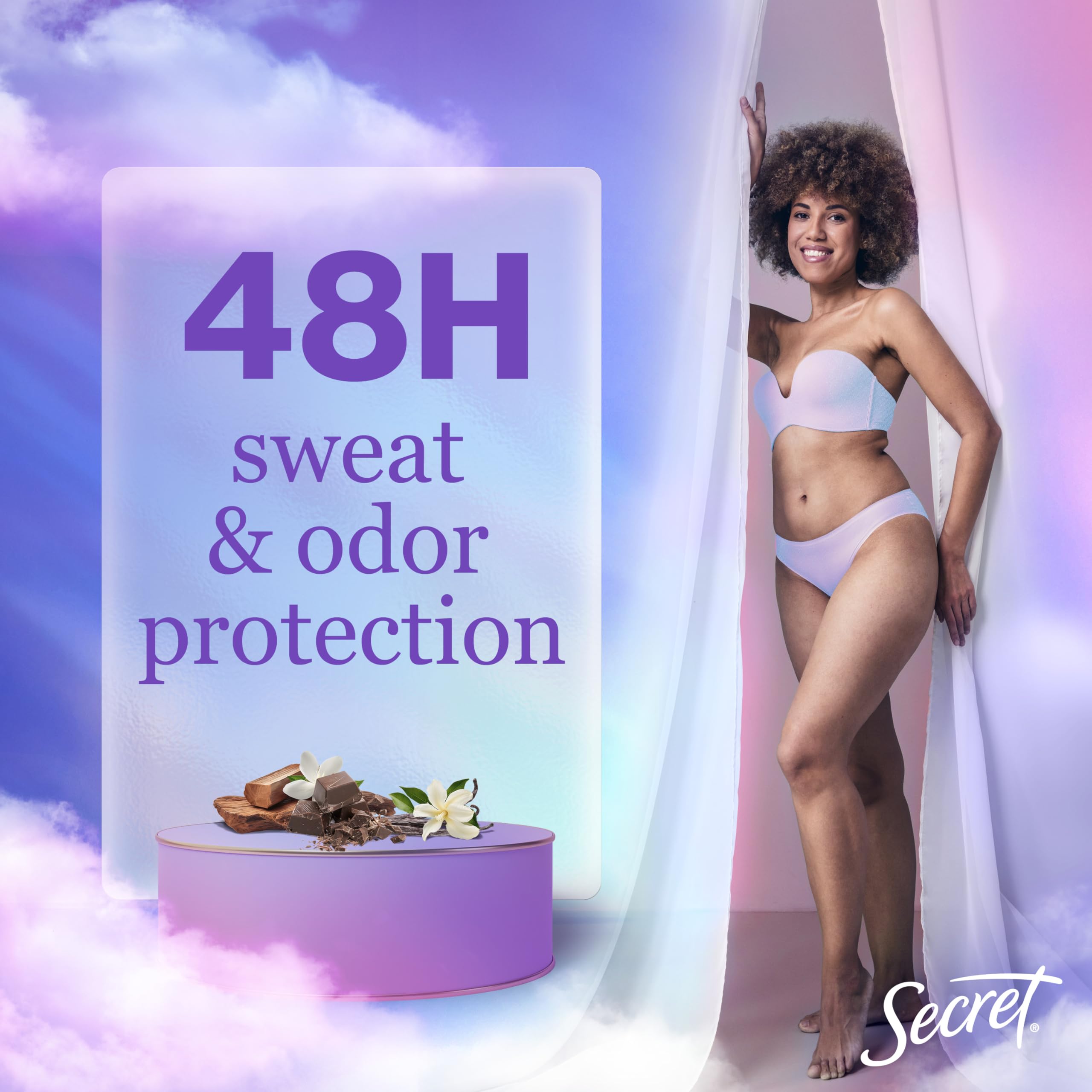 Secret Dry Spray Antiperspirant Deodorant for Women – 48-Hour Weightless Protection, Brown Sugar Scent, Pack of 3 (4.1 oz each)