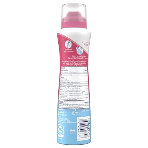 Secret Dry Spray Antiperspirant for Women — 48h Sweat & Odor Protection, Rose Scent (Pack of 3)