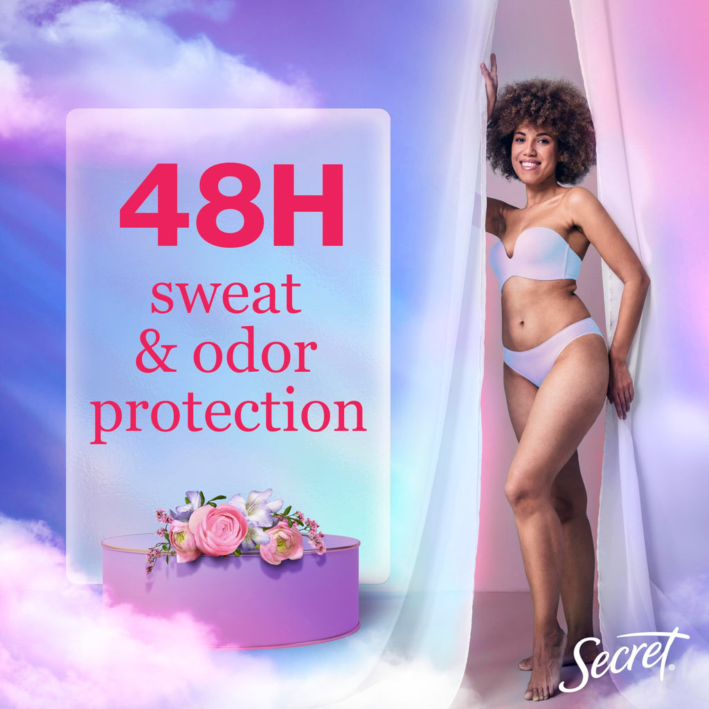 Secret Dry Spray Antiperspirant Deodorant for Women – 48hr Sweat & Odor Protection, Wild Rose & Argan Oil, 4.1 oz (Pack of 2)