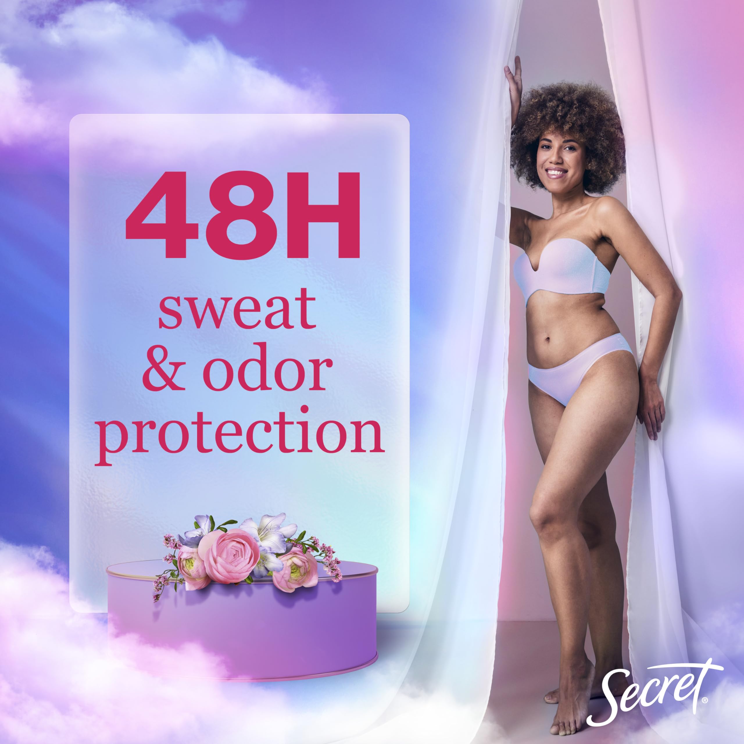 Secret Dry Spray Antiperspirant Deodorant for Women – 48hr Sweat & Odor Protection, Wild Rose & Argan Oil, 4.1 oz (Pack of 2)