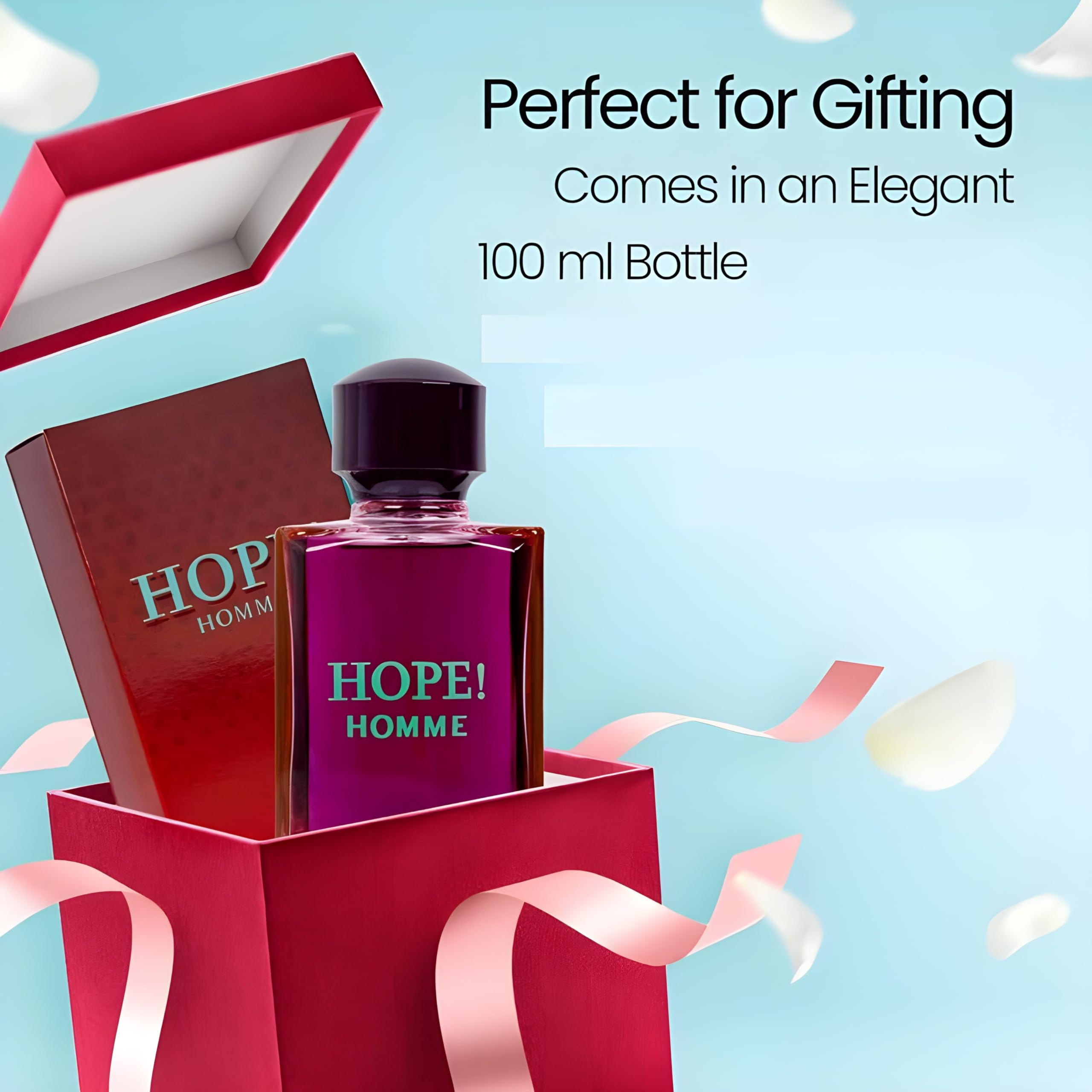 Secret Plus HOPE! HOMME Eau de Parfum for Men – 3.4 Fl Oz
