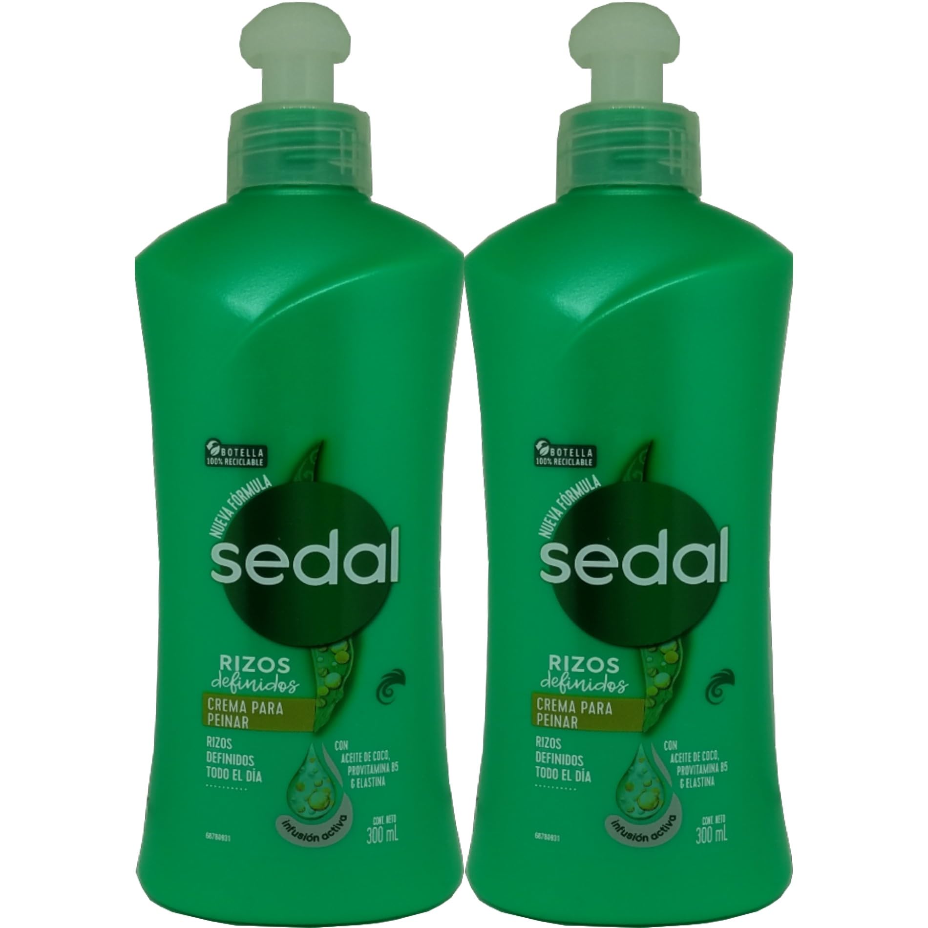 Sedal Curls Defined Hair Comb Cream – Coconut Oil, Pro-Vitamin B5 & Elastin (300ml, 2-Pack)