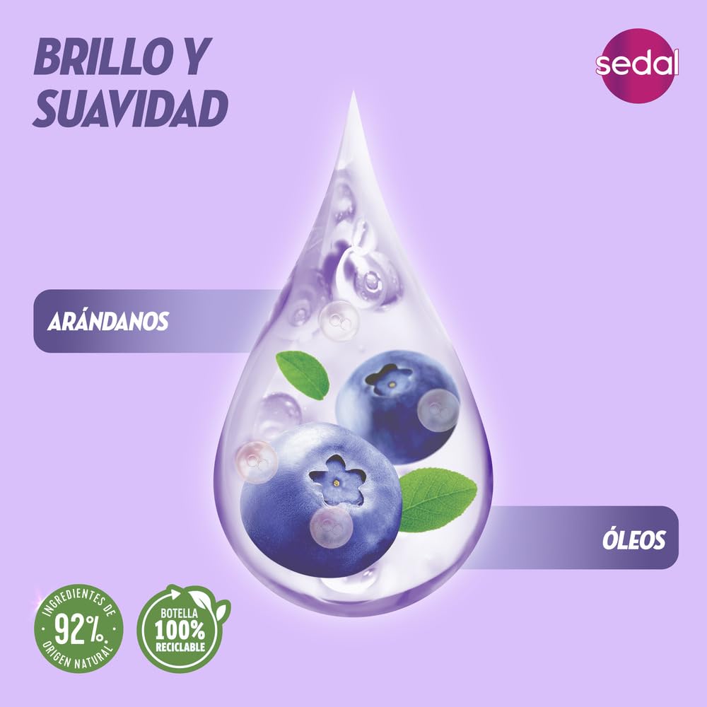 Sedal Natural Gloss & Softness Combing Cream 300ml | Shine, Smoothness & Healthy-Look Hair