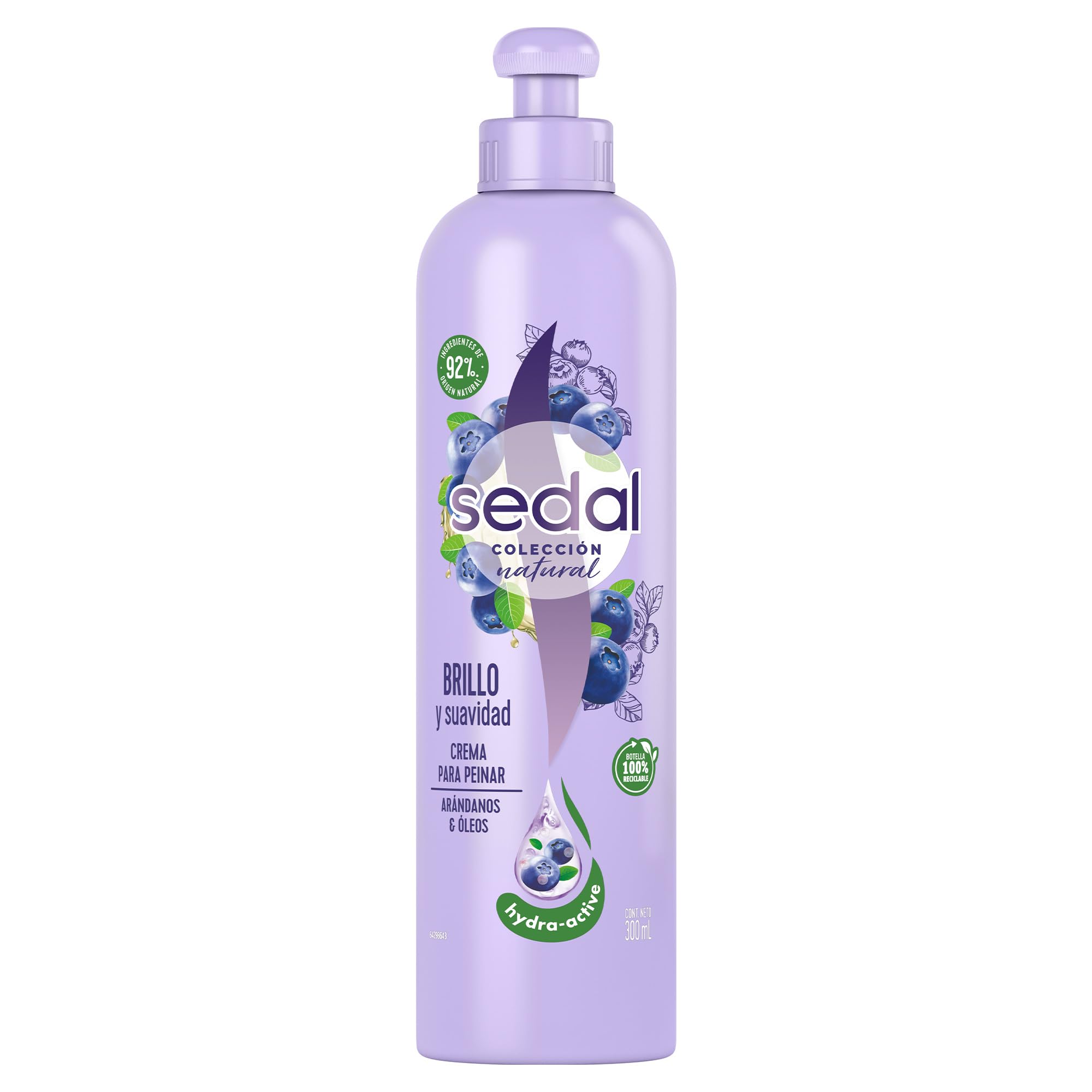 Sedal Natural Gloss & Softness Combing Cream 300ml | Shine, Smoothness & Healthy-Look Hair