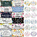 Seeloowy 24 Pcs Christian Gifts for Women – Floral Bible Verse Bags & Mirrors