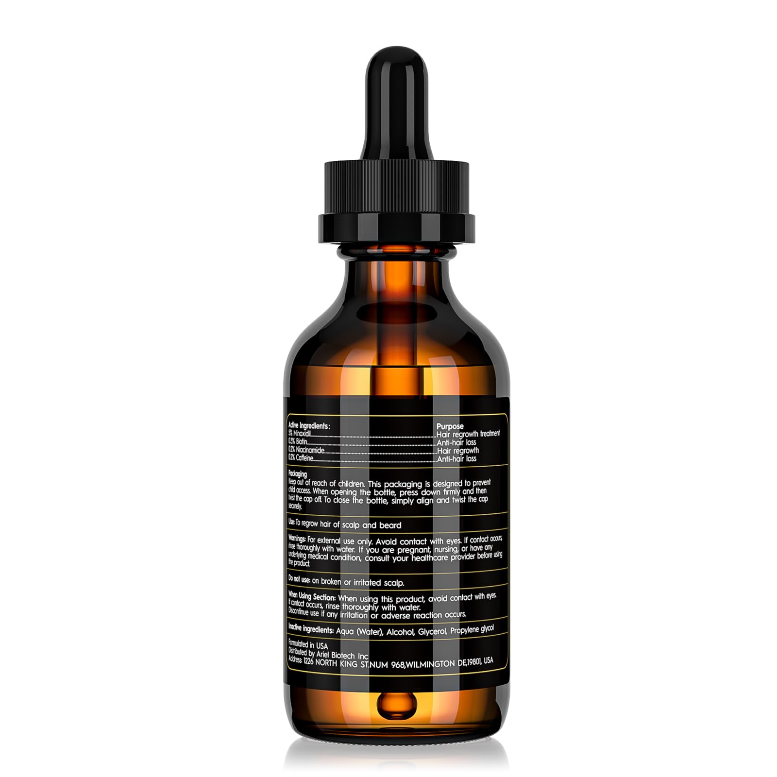 Sefralls 5% Minoxidil Hair Growth Oil Kit – Extra Strength Hair & Beard Regrowth Serum, 2.11 fl oz