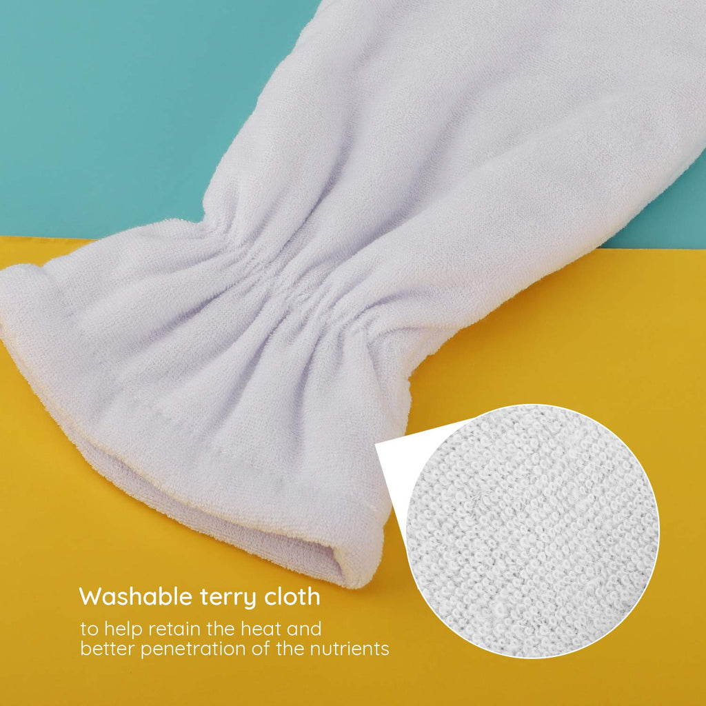 Segbeauty 4pc Paraffin Wax Mitts – Heated Hand Covers for Home Spa
