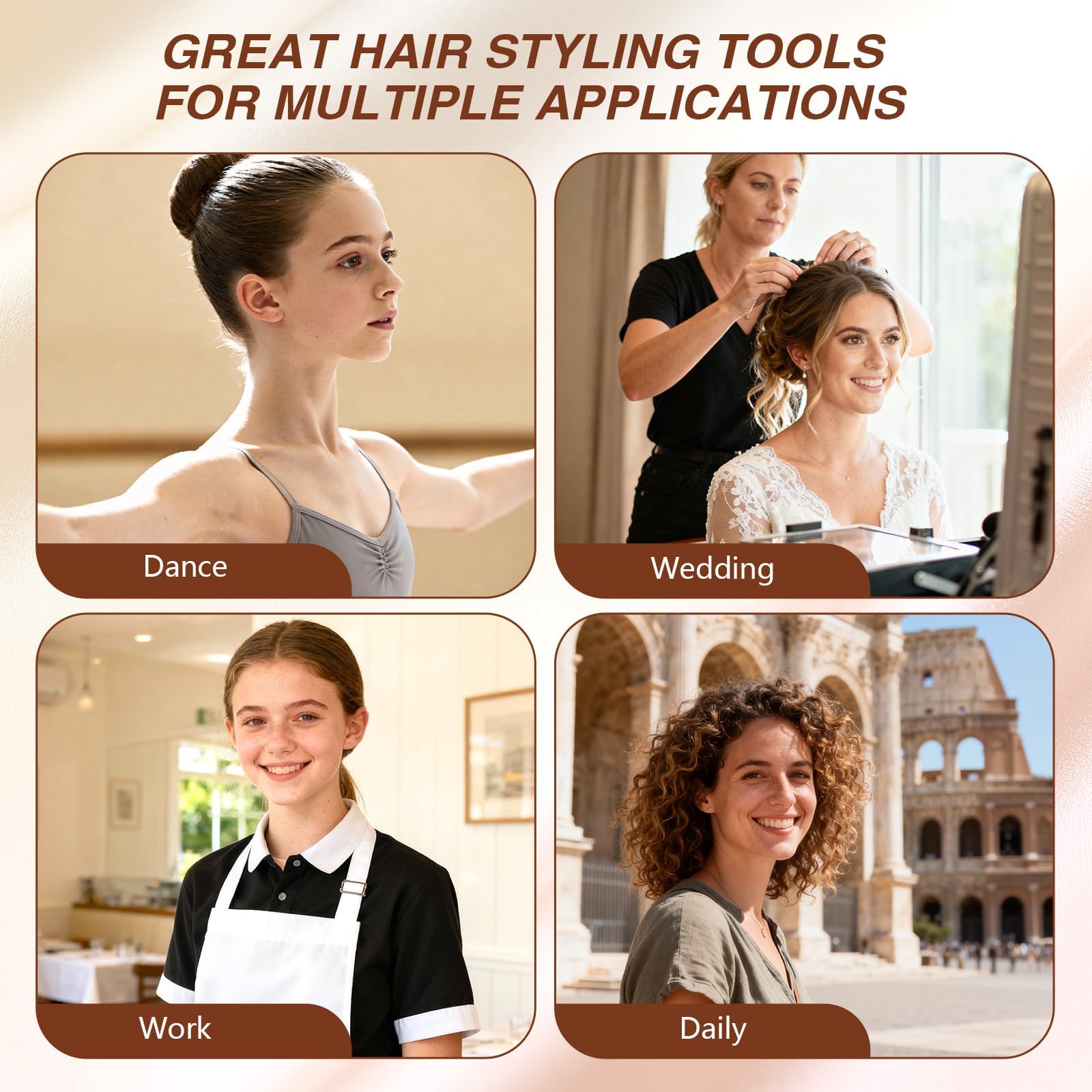 Seiolieliou 4-in-1 Hair Styling Set – All-in-One Kit for Frizz Control, Shine & Hold