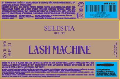 SELESTIA BEAUTY Lengthening Mascara Lash Machine – Lift & Length, Clump-Free, Made in Italy