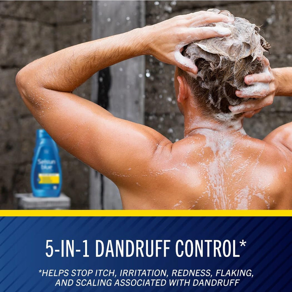 Selsun Blue Itchy Dry Scalp Anti-Dandruff Shampoo – Extra-Hydrating Formula, 2-Pack