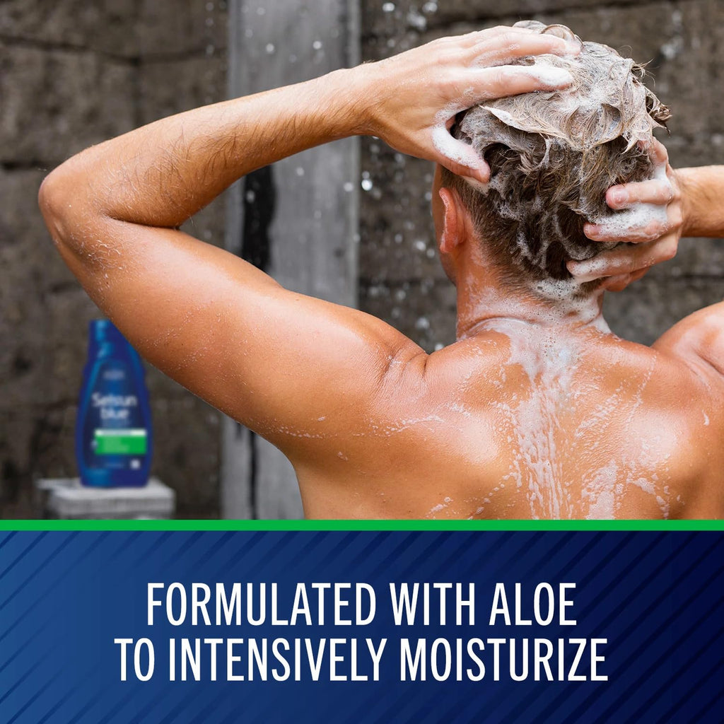 Selsun Blue Moisturizing Anti-Dandruff Shampoo with Aloe, 11 fl oz (Pack of 2) — Selenium Sulfide 1%