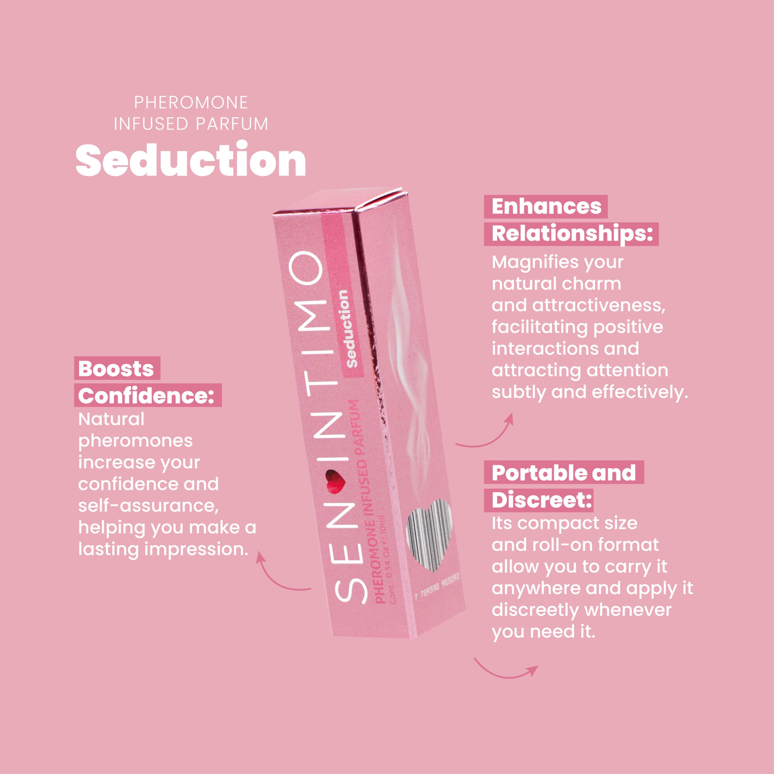 Sen Intimo Pheromones Parfum Roll-On for Women - Seduction Edition - Discreet, Long-Lasting 10ml
