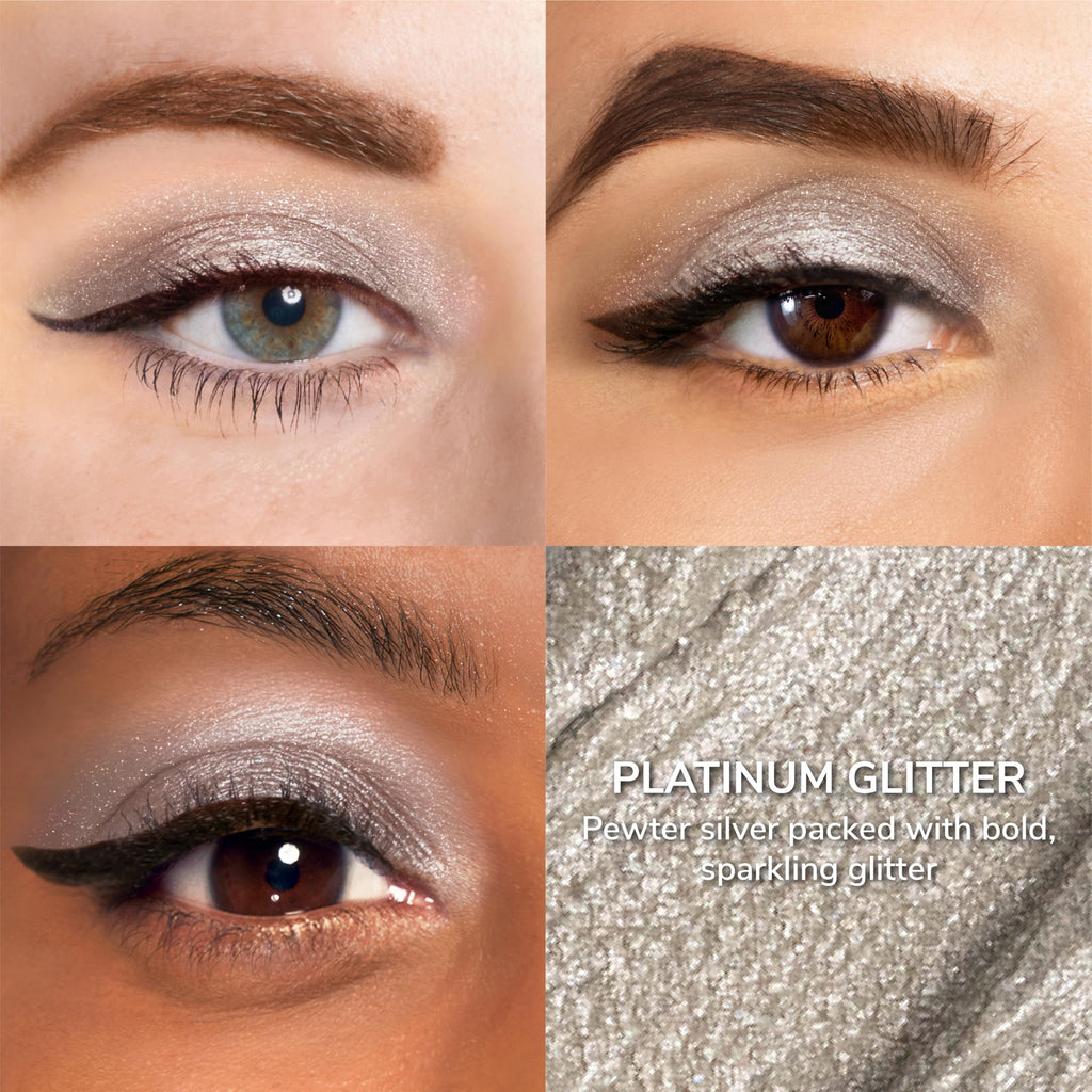 SeneGence ShadowSense EyeShadow Platinum Glitter – Waterproof, Long-Lasting