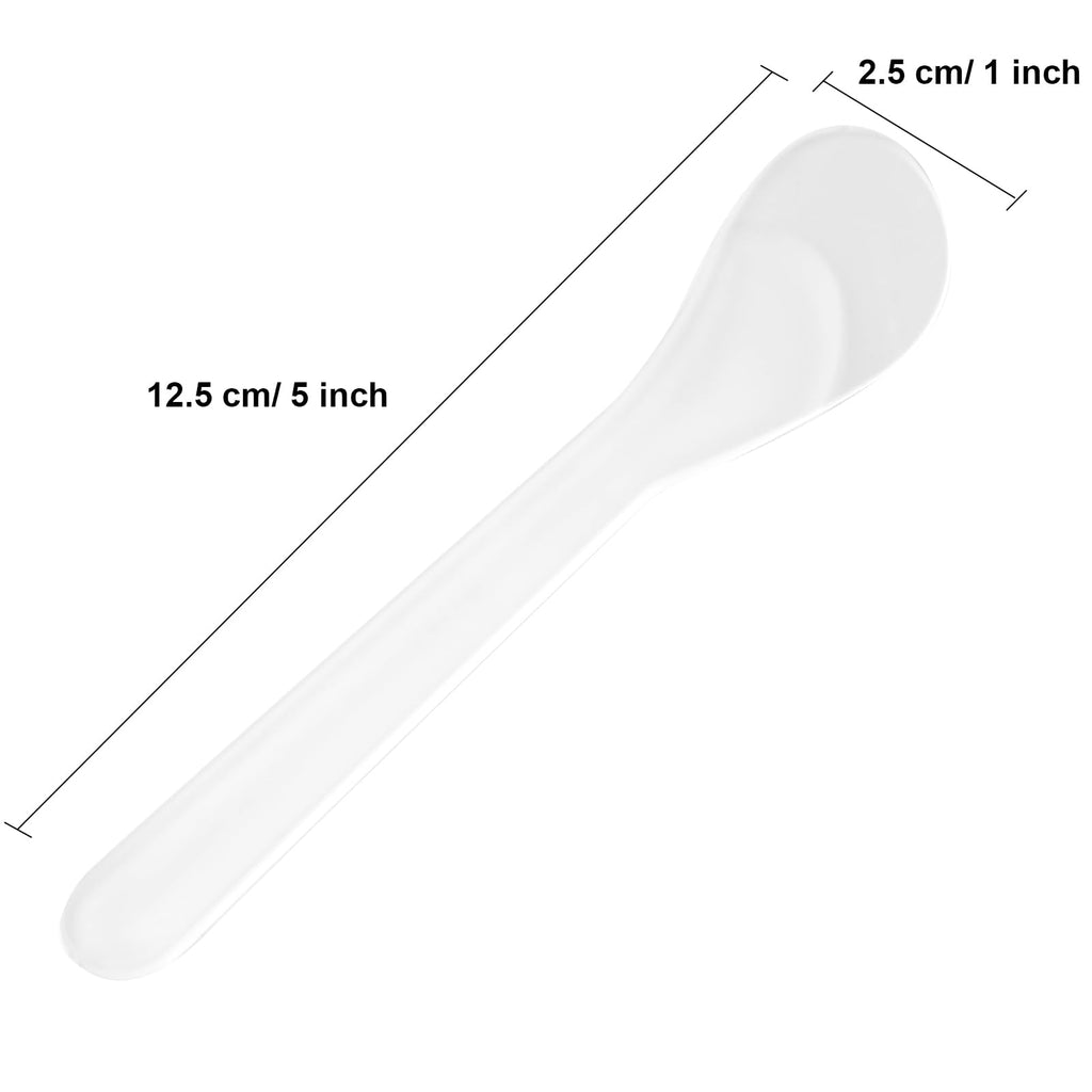 Senkary 200 Pack Large Plastic Spatulas – 5 Inch Disposable Makeup Spatulas for Skincare & DIY Masks