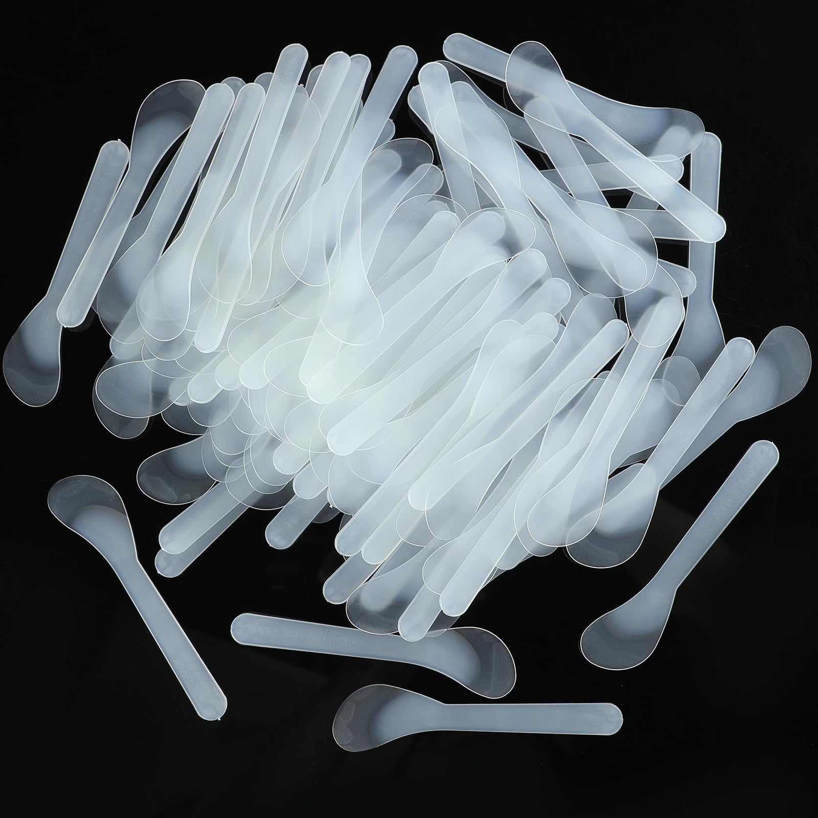 Senkary 200 Pack Large Plastic Spatulas – 5 Inch Disposable Makeup Spatulas for Skincare & DIY Masks