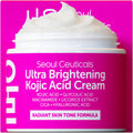 SeoulCeuticals Korean Kojic Acid Cream for Dark Spots | Glycolic + Niacinamide + Cica + HA Moisturizer - Cruelty-Free 2 oz