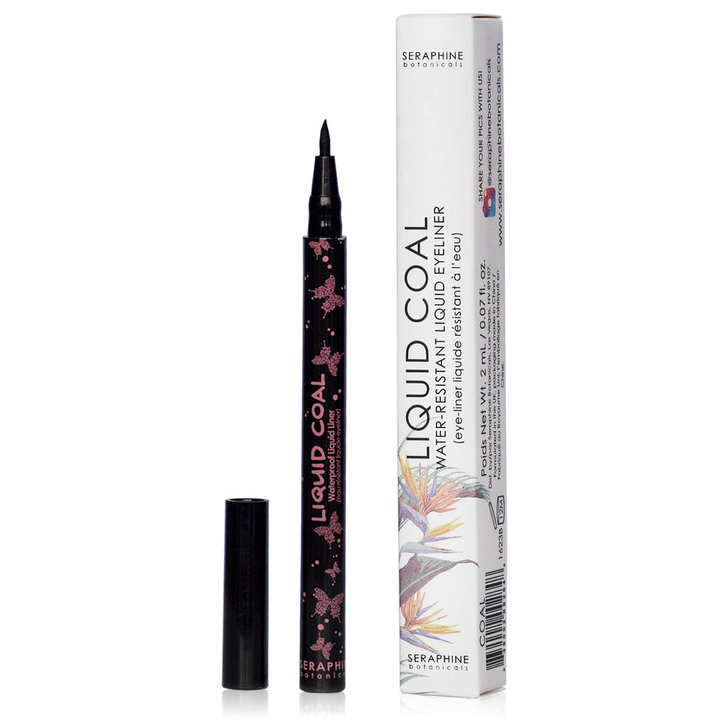 Seraphine Botanicals Waterproof Liquid Eye Liner – Long-Lasting, Smudge-Resistant