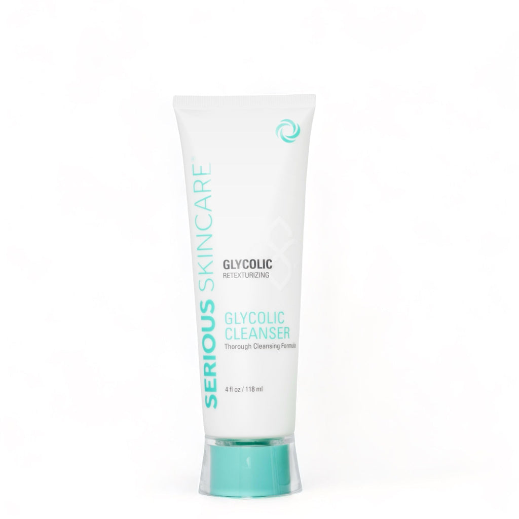 Serious Skincare Glycolic Cleanser – Daily Exfoliating Face Wash with 10% Glycolic