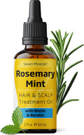 Seven Minerals Rosemary Oil for Hair Growth with Biotin & Keratin – 2 fl oz