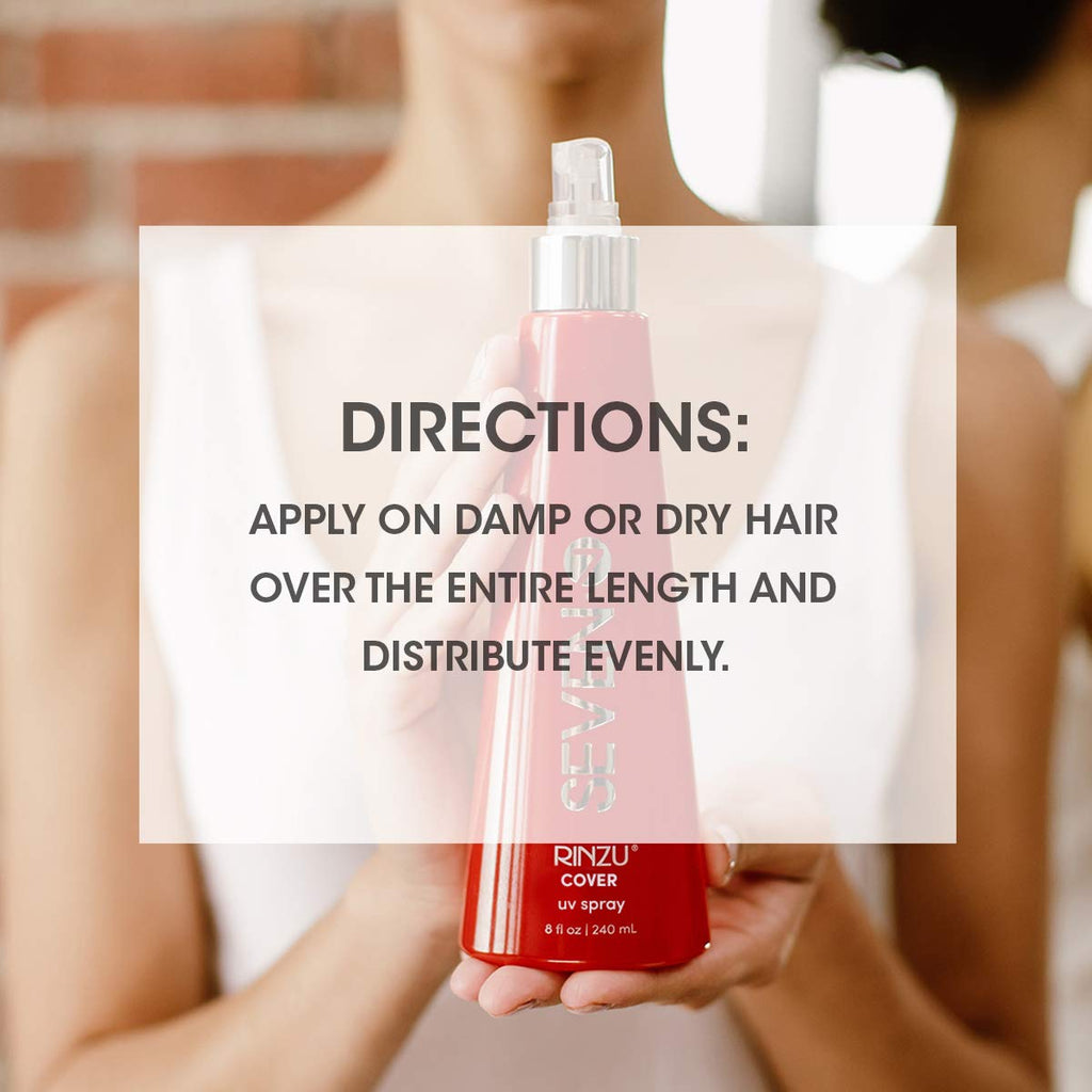 SEVEN Rinzu Cover UV Hairspray — Hair Sunscreen & Color Defense, Made in USA