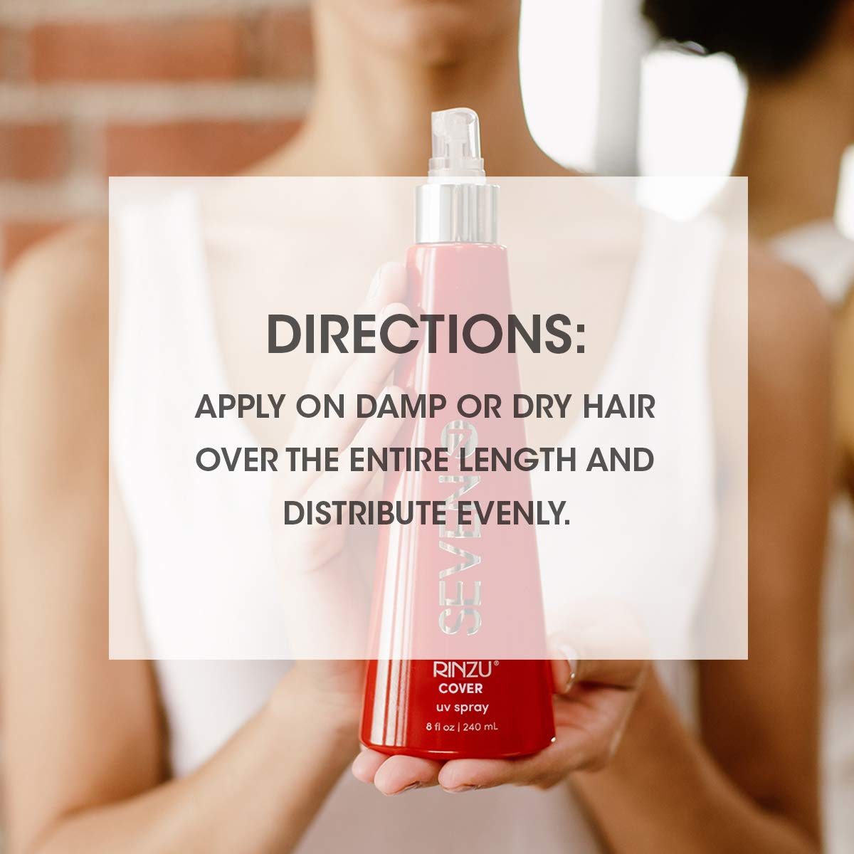 SEVEN Rinzu Cover UV Hairspray — Hair Sunscreen & Color Defense, Made in USA