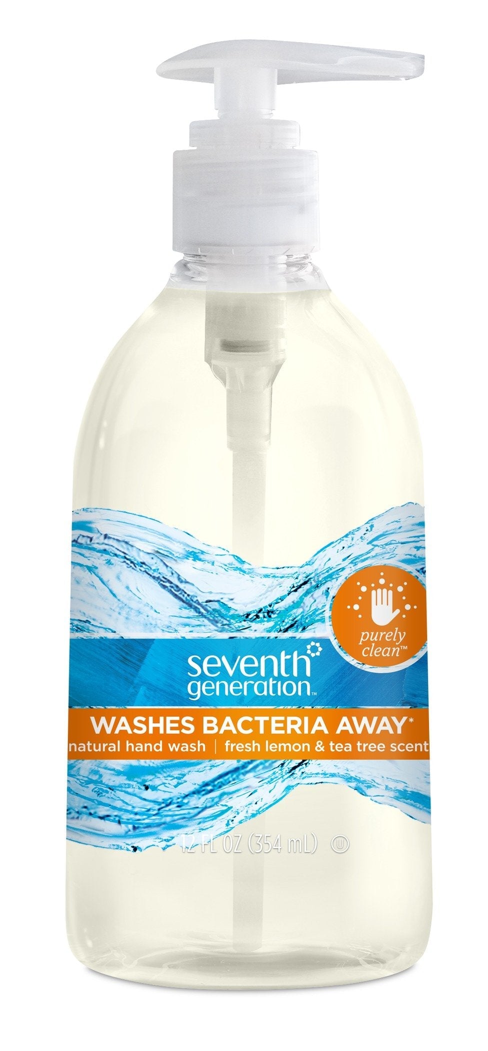 Seventh Generation Hand Wash - Purely Clean, Lemon & Tea Tree, 12 oz