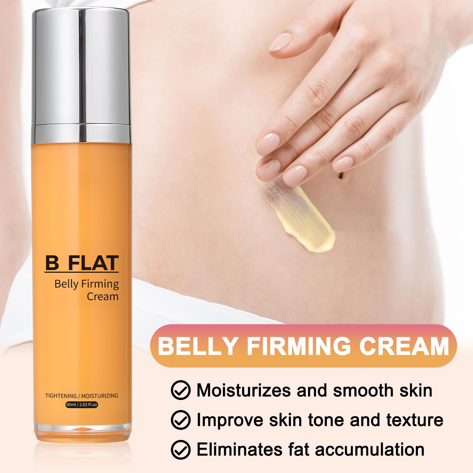 SEWOG B Flat Belly Cream – Body Firming & Moisturizing for Stomach, Thighs & Butt