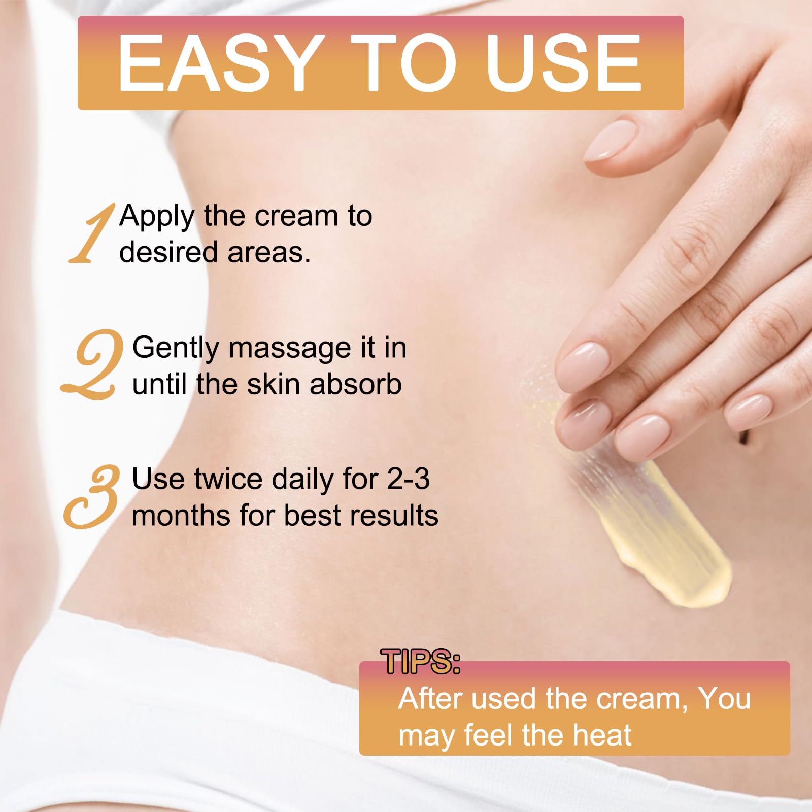 SEWOG B Flat Belly Cream – Body Firming & Moisturizing for Stomach, Thighs & Butt