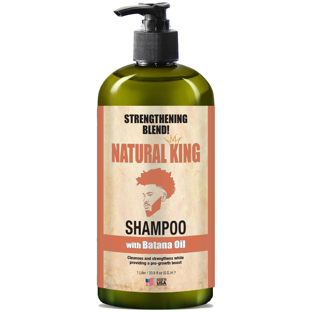 SFC Natural King Strengthening Shampoo with Batana Oil – 33.8 oz for Hair Growth & Thickness