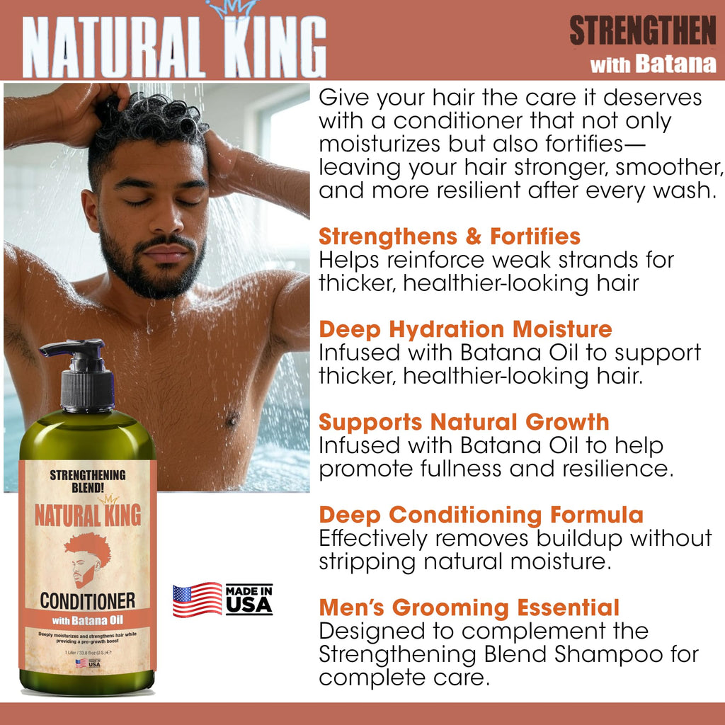 SFC Natural King Strengthening Conditioner with Batana Oil – 33.8 oz