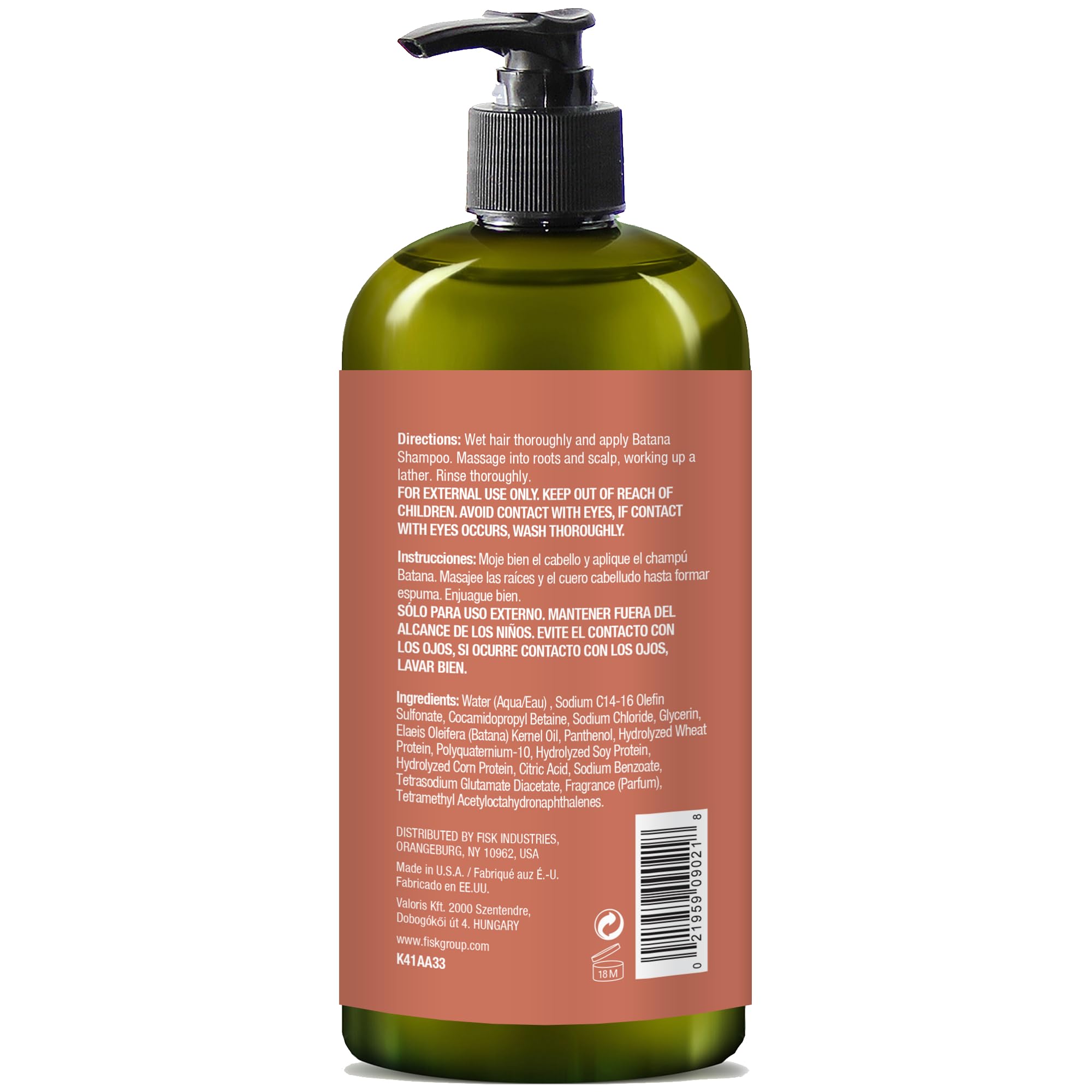 SFC Natural King Strengthening Shampoo with Batana Oil – 33.8 oz for Hair Growth & Thickness