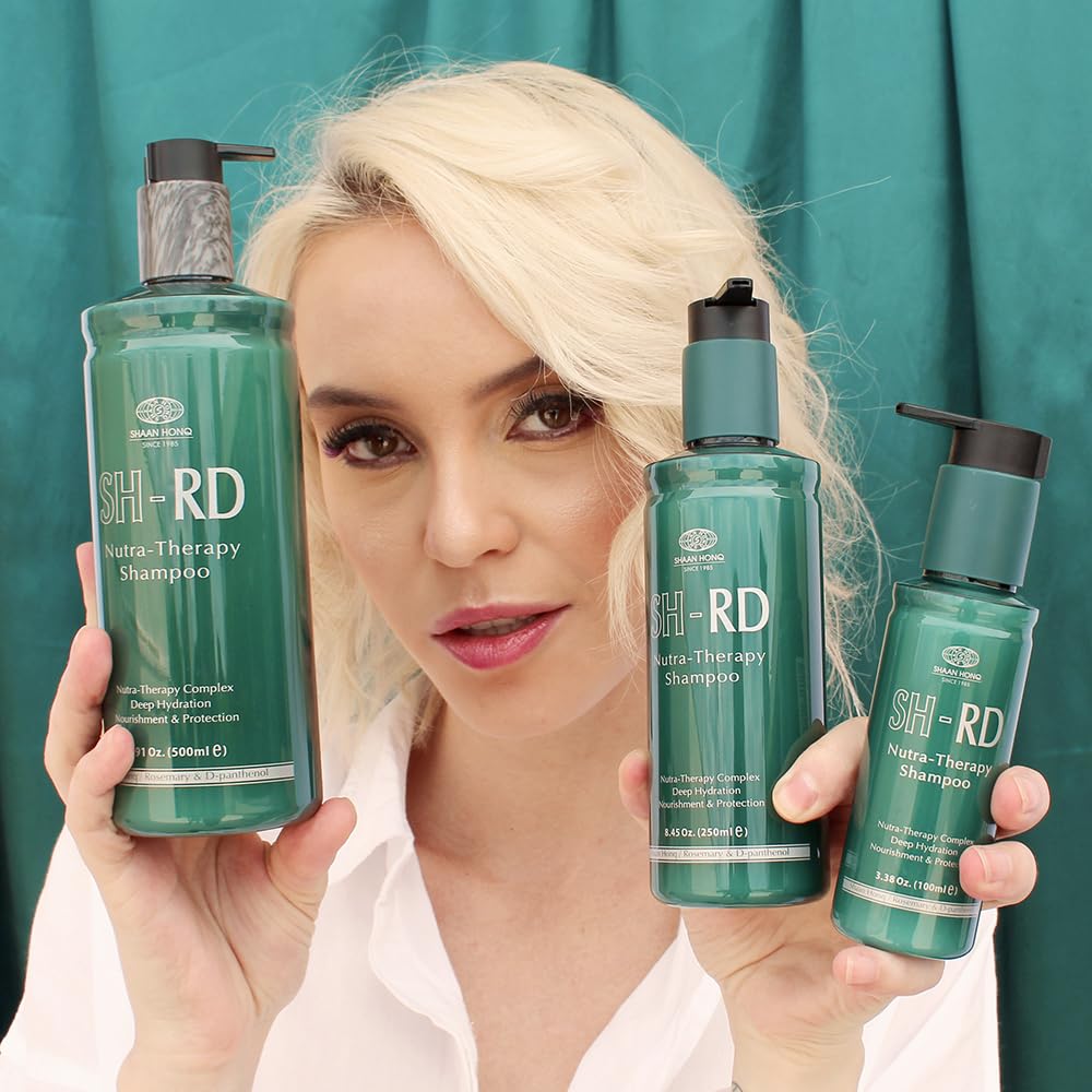 SH-RD Nutra-Therapy Shampoo for Dry Damaged Hair – Color-Safe, Frizz Control (33.8oz/1000ml)