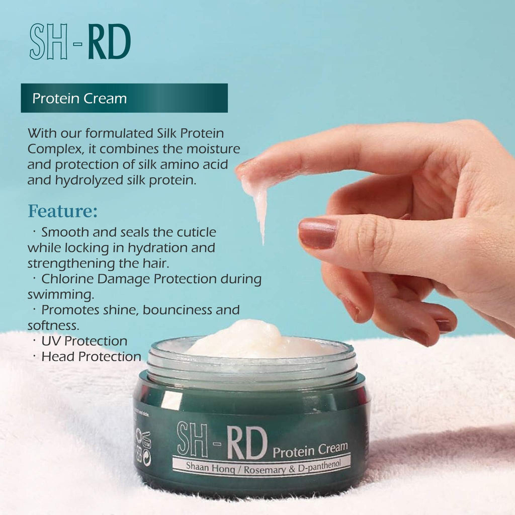 SH-RD Protein Cream for Dry Damaged Hair | Protein Leave-In Conditioner for Strength, Elasticity & Shine | 5.1oz/150ml