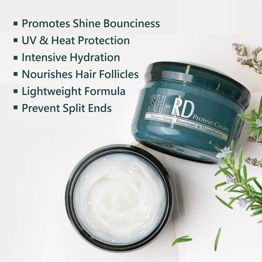 SH-RD Protein Cream for Dry Damaged Hair | Protein Leave-In Conditioner for Strength, Elasticity & Shine | 5.1oz/150ml