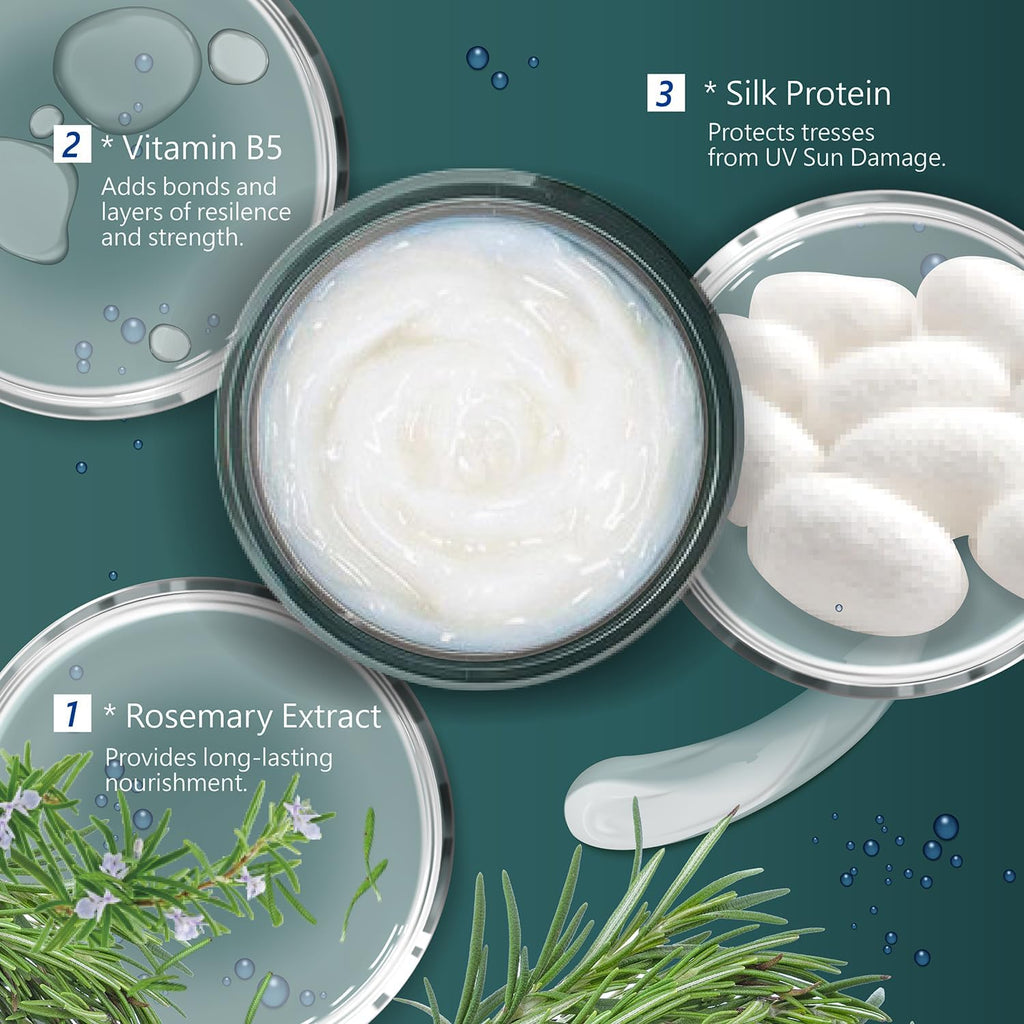 SH-RD Protein Cream for Dry Damaged Hair — Leave-In Conditioner with Rosemary & Silk Protein
