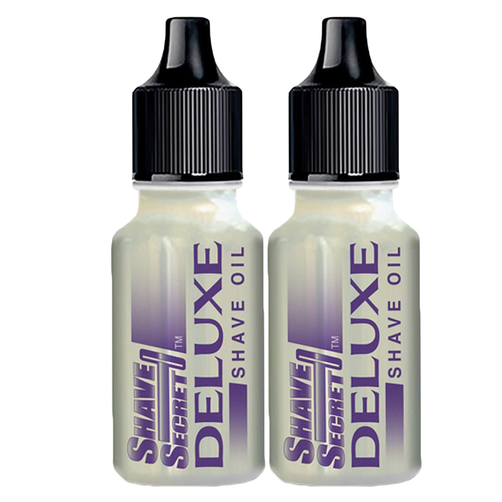 Shave Secret Deluxe Shaving Oil – 2-Pack, 18.75ml Each | Ultra-Smooth Glide