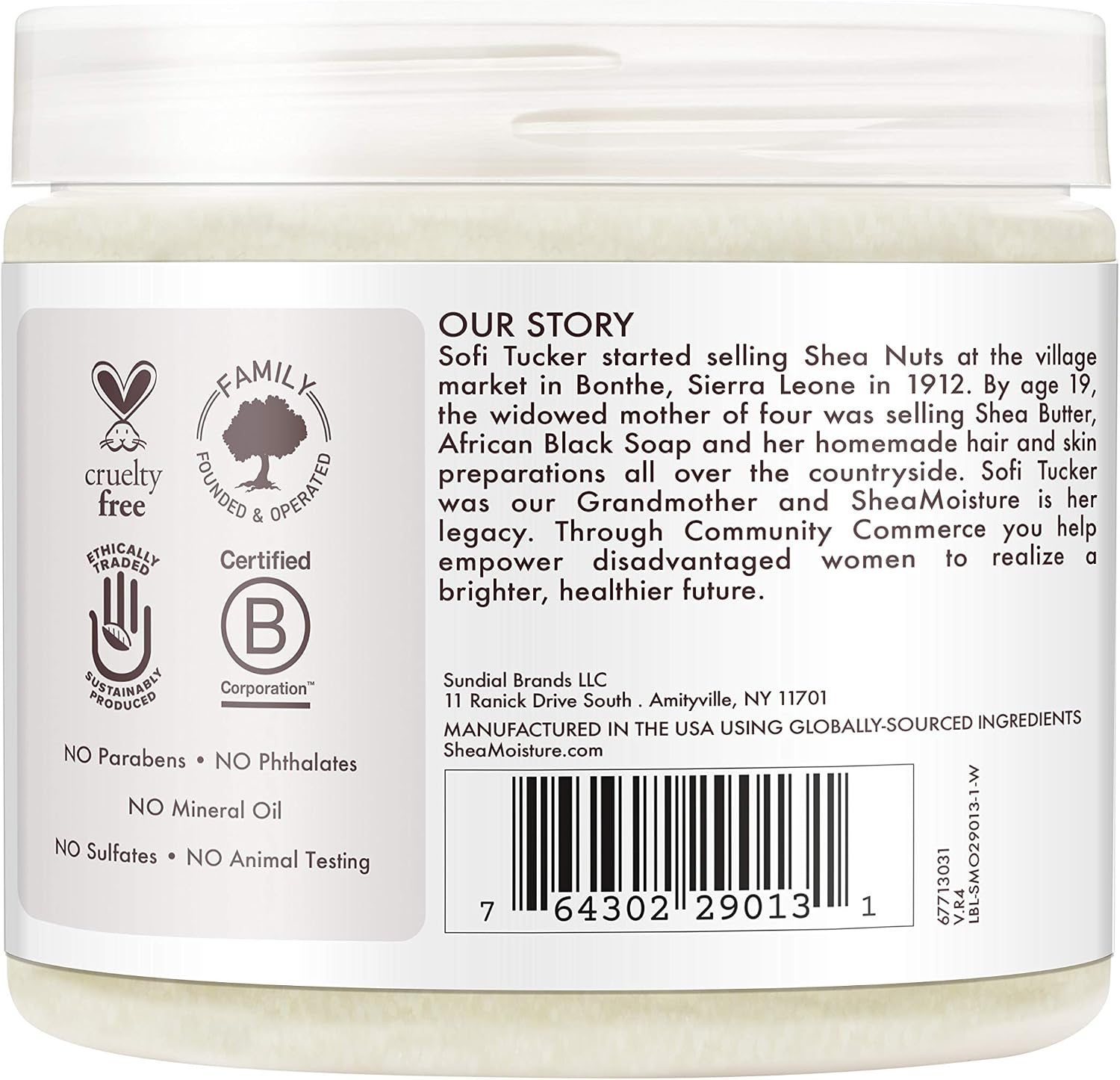 Shea Moisture 100% Extra Virgin Coconut Oil Head-to-Toe Nourishing Hydration for Hair and Skin 445 ml/15.1 oz
