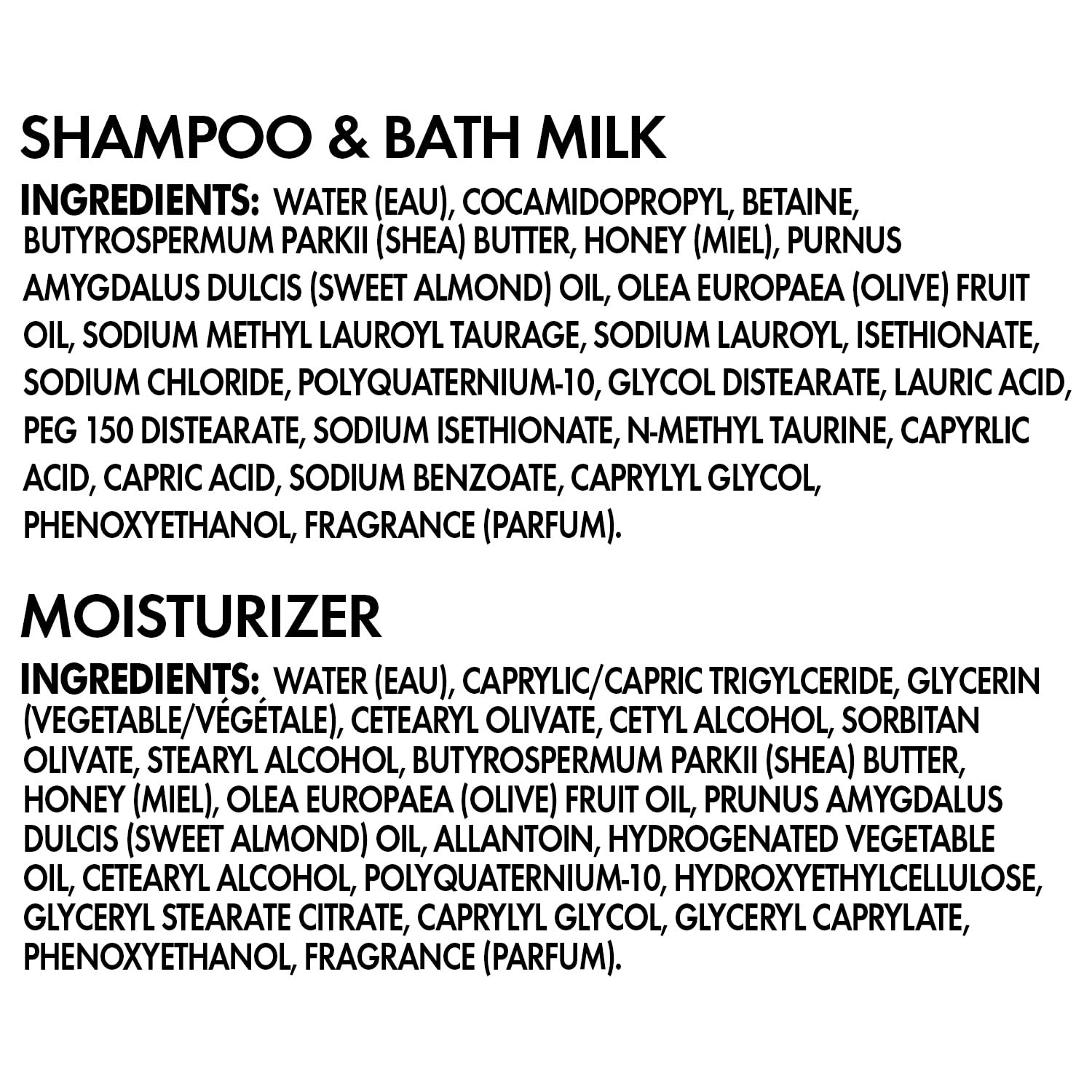 SheaMoisture Baby Care Set – Nighttime Shampoo & Bath Milk + Nighttime Body Cream (2-Piece)